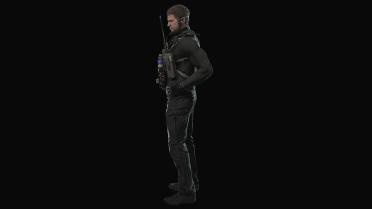 Tactical Chris Redfield Through All Game