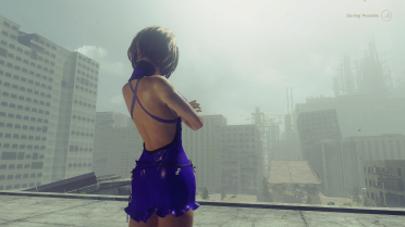 Tifa's Purple Dress as 2B's Revealing Outfit