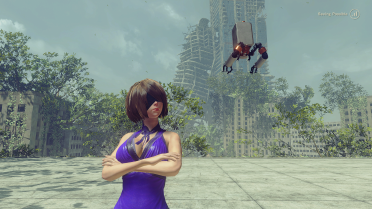 Tifa's Purple Dress as 2B's Revealing Outfit