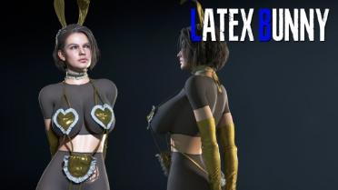 Latex Bunny - Golden Socks (Patch)