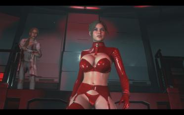 CR-AW Latex Underwear - Red Addon
