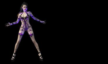 Claire Night Club Queen Purple